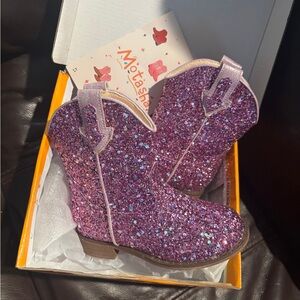 MOTASHA kids sparkly cowgirl boots size 8toddler